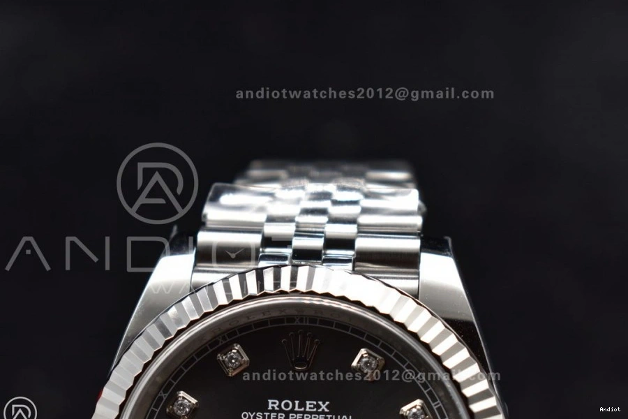 Grey 904L Jubilee Diamonds On Clean VR3235 DateJust 41 Best SS 126334 1:1 Bracelet Edition Dial Steel 0318